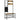 Coat rack in industrial design, 1 memo board, 1 shoe bench, 8 coat hooks, 1 storage bag, black + brown