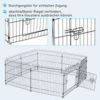 Puppy Playpen 8-Piece Puppy Enclosure with 8 Grid Panels, Door, Protective Tarp, Exercise Pen, 61cm High, Puppy (6)