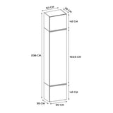 Garderobe Schrank HAGA 1SZ EICHE ARTISAN – Produktabbildung 9