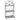 Plant shelf plant stand flower rack flower stand flower stairs garden shelf 3 tiers metal silver-gray 44 x 25 x