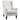 Wingback recliner armchair, vintage design, button tufting, turned legs, 74 cm x 86 cm x 102 cm, cream white