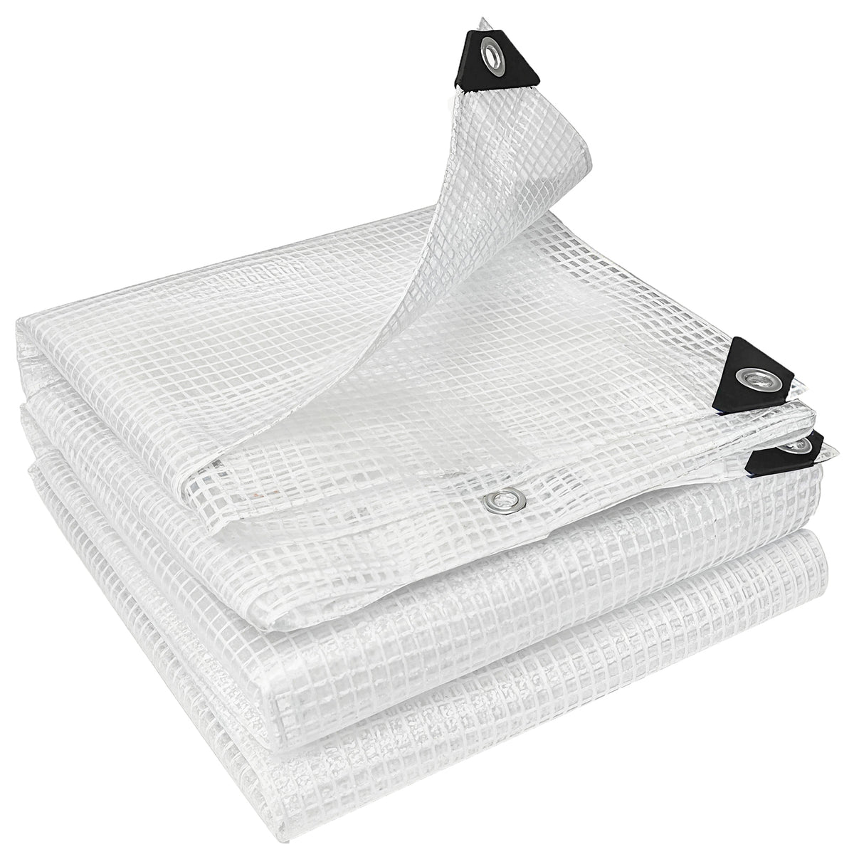 Waterproof tarpaulin 4 x 6 m 140g/m² fabric tarp, heavy-duty tear-resistant UV-stabilized protective sheet with