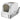 Cat litter box, covered litter box with lid, litter scoop, front entrance and top exit, stainless steel, for