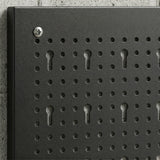 Storage system wall shelf 60 x 160 cm, 38-piece bin shelving unit with hooks, shelves, and storage bins, black + (8)