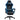 Office chair, gaming chair, 1 headrest, 1 lumbar support, blue + black