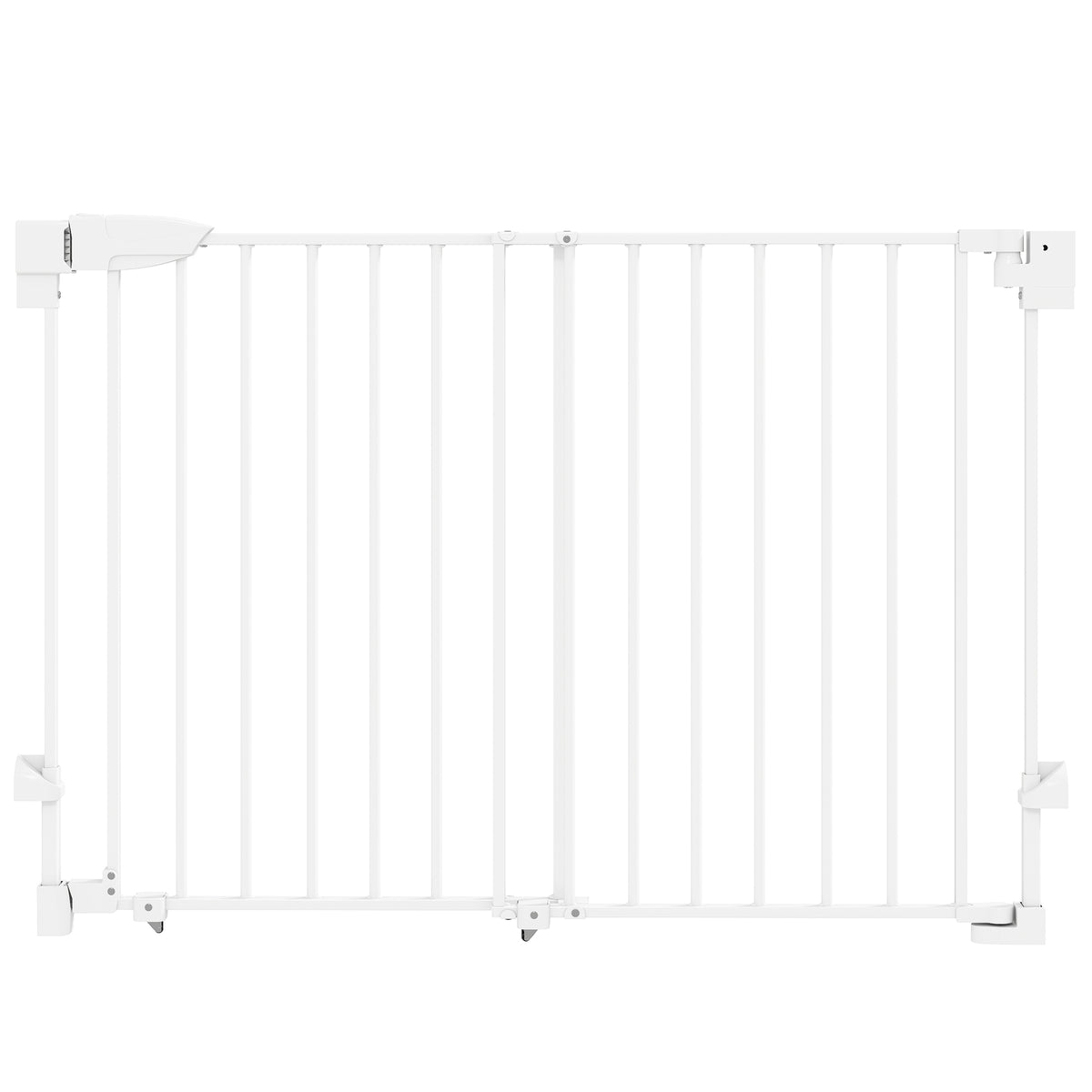 Stair Gate Door Gate 74.5-111.5cm Safety Gate with Auto-Close Two-Way One-Hand Opening White