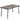 Outdoor table for 6 people, wood look, metal frame, weatherproof, 145 x 85 x 72 cm, grey
