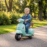 Electric Motorcycle for Kids Mini Vespa GTS 6V Electric Motorbike with Lithium Battery Ergonomic Seat Backrest (9)