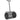 Compost Spreader 75L 61x40cm Fertilizer Spreader Lawn Garden with T-Handle Mesh Basket Metal Black