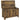 Storage chest with hinged lid, toy box with safety hinges, rustic brown