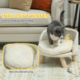 Pet bed for dogs and cats, soft & washable cushion, protective rim, 40.5 x 40.5 x 33 cm (5)
