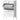Modern shoe cabinet for up to 12 pairs of shoes with 2 drop-down doors, drawer and adjustable shelf, white