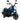 Electric children's motorcycle, electric children's vehicle, with headlight, 3 km/h, blue + black