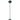 Floor lamp, round shade, foot switch, long cable, elegant look, steel, green