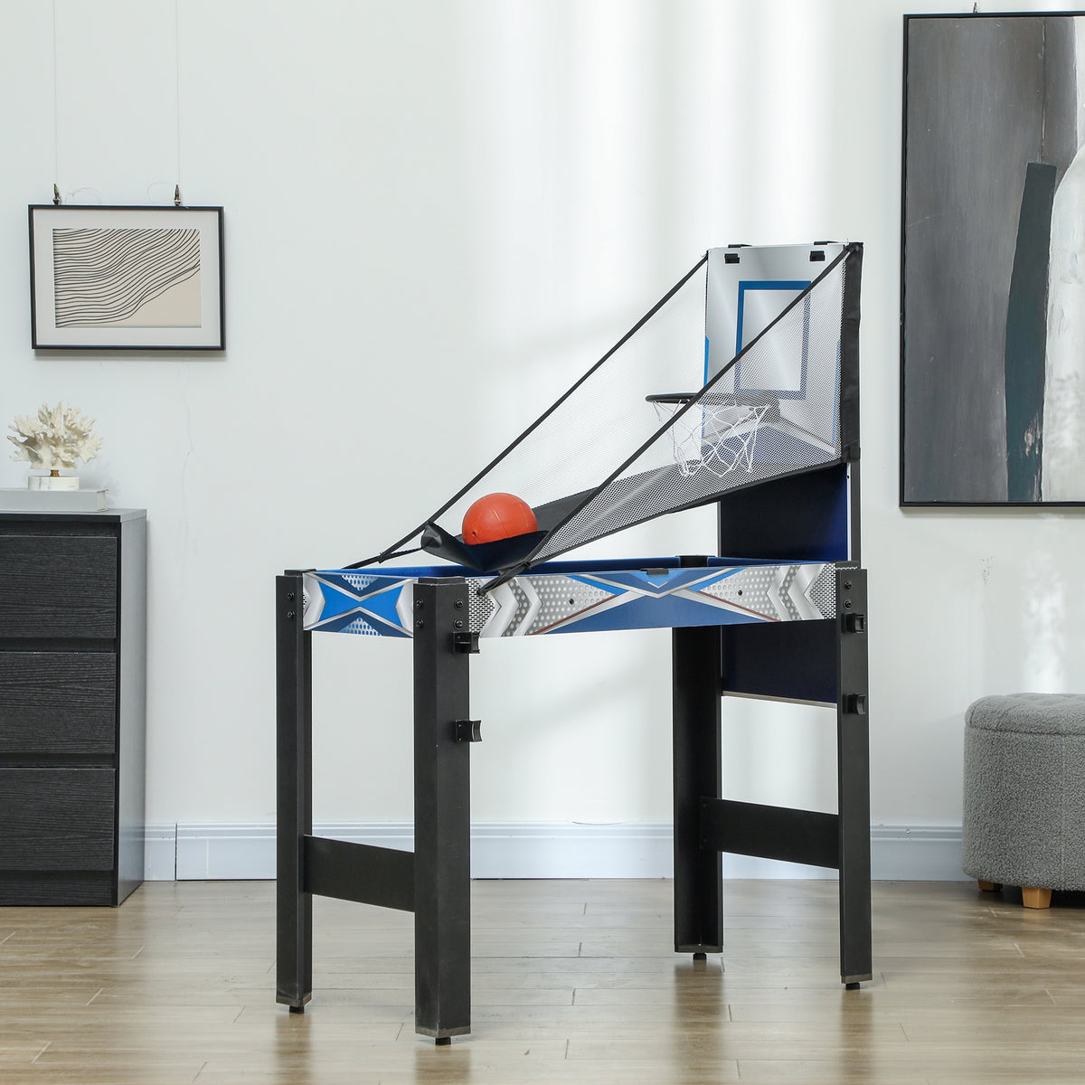 5-in-1 Mini Games Table, Billiards, Table Tennis, Hockey, Basketball, Archery, Accessories included, MDF (2)