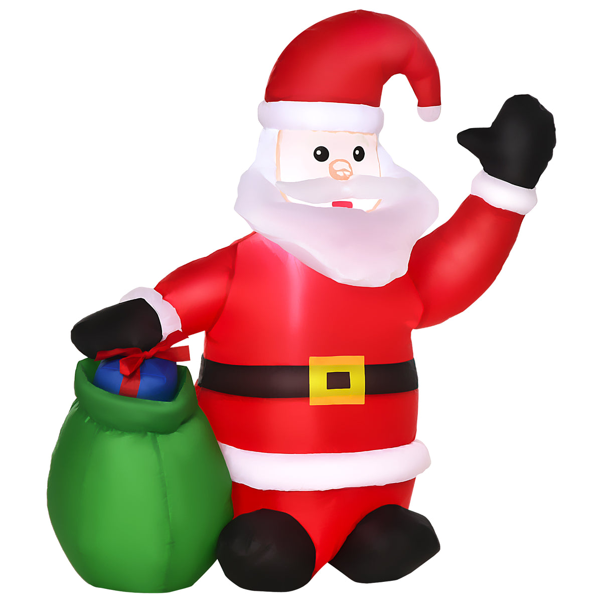 Christmas Decoration Inflatable Santa Claus Outdoor Christmas Decoration, incl. Blower, 1.2 m, Red + White