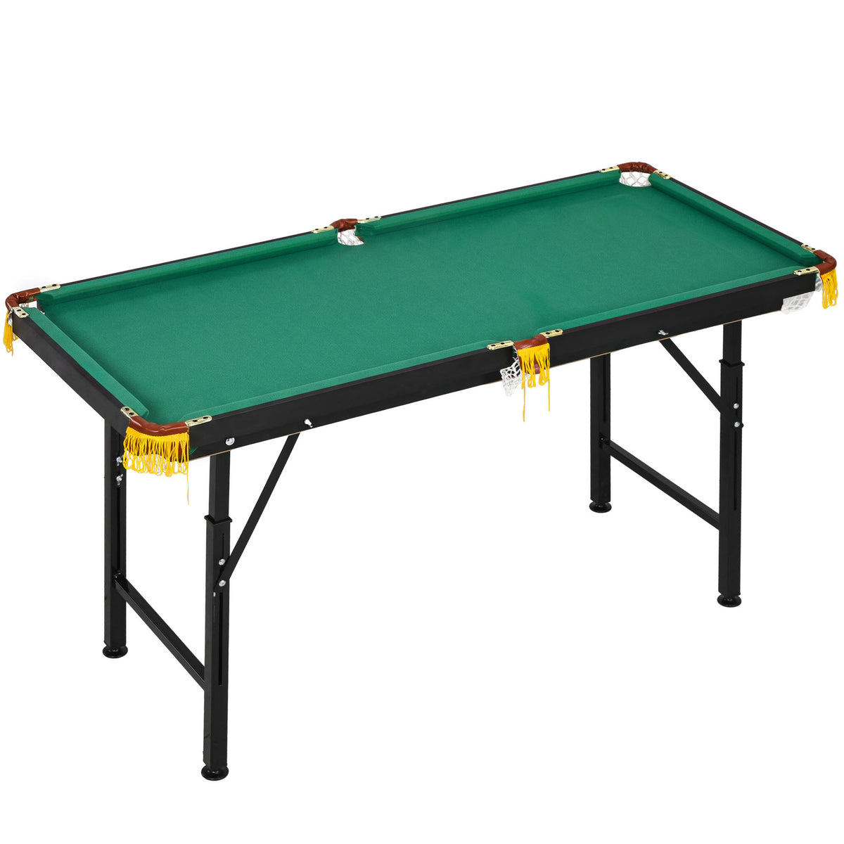 2-in-1 pool table, table tennis table, with accessories, 140x63x80cm, blue/green