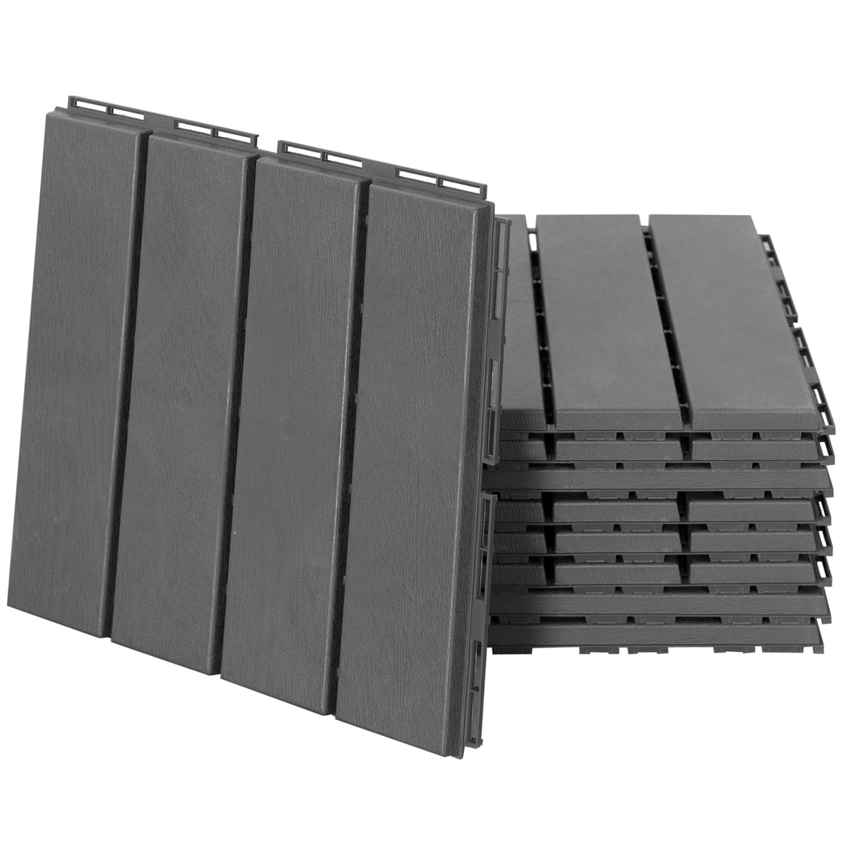 Patio tiles 30 x 30 cm 9 pieces 0.81㎡ click tiles balcony tiles with click system drainage function flooring