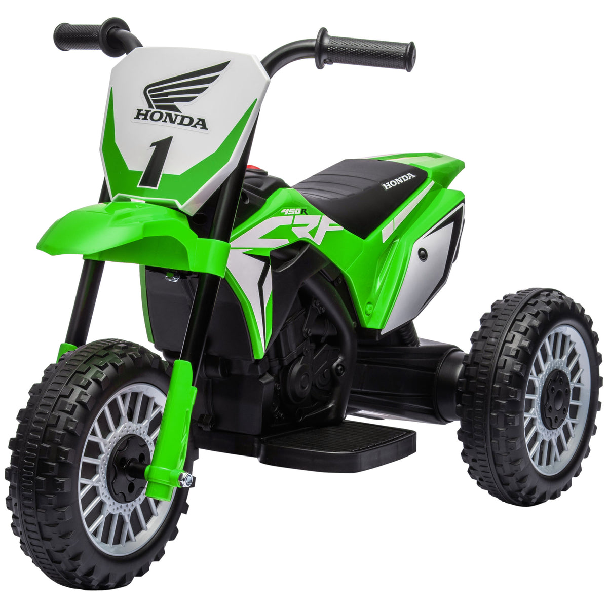 Electric Honda motorcycle for children, 3 km/h, sound effects, for 18-36 months, green