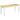 Bench, wooden bench, 2-seater bench, solid wood, lacquered, natural + white