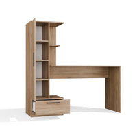 Set Schreibtisch + Regal COSMO EICHE SONOMA – Produktabbildung 7