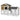 Rabbit hutch 2 tiers wooden rabbit cage with bitumen roof outdoor enclosure ramp doors 147x54x84 cm yellow