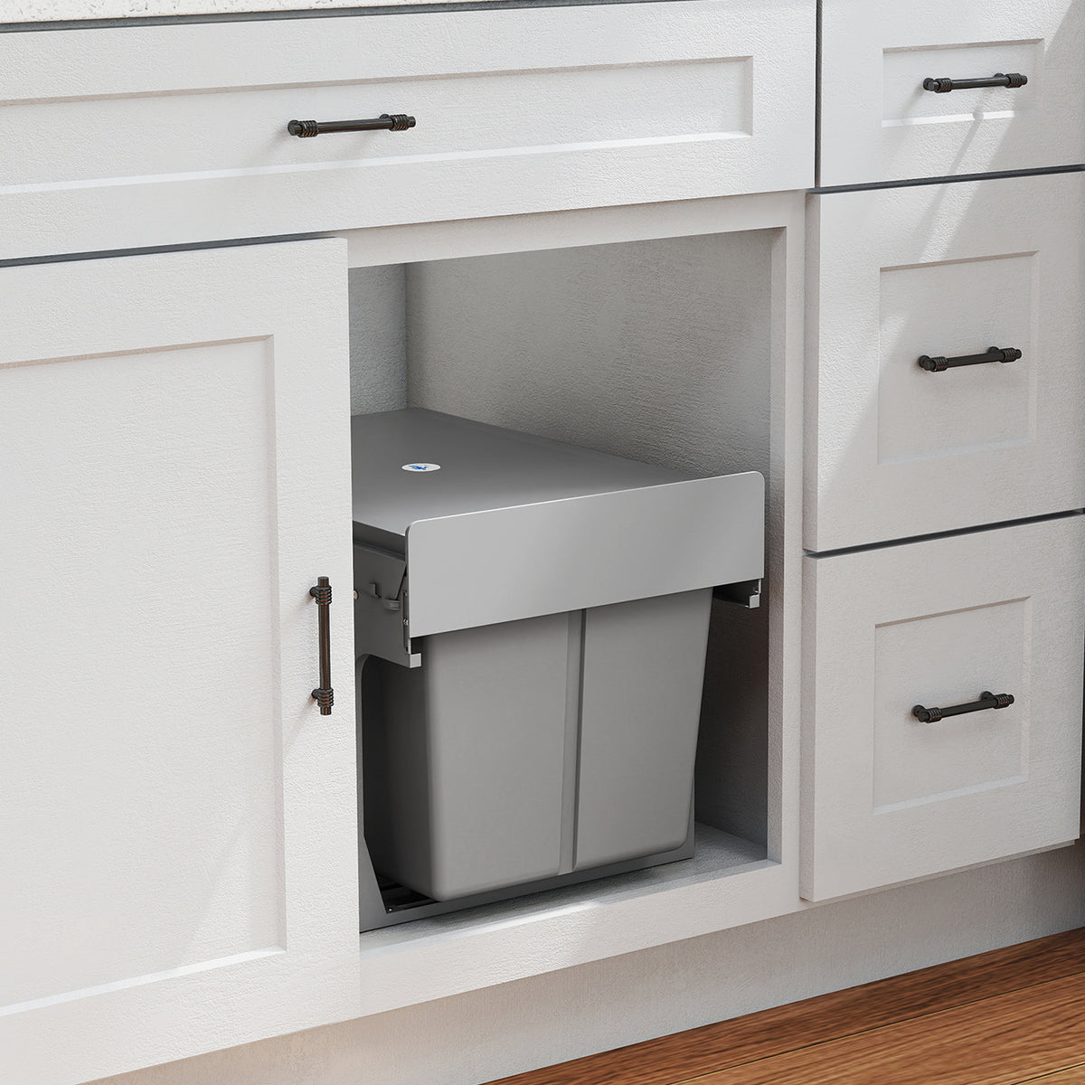 31L Pull-out waste bin 15L + 8L x 2 with removable buckets (2)