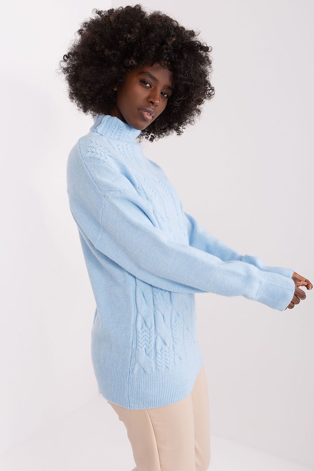  Rollkragenpullover model 208310 Wool Fashion Italia 