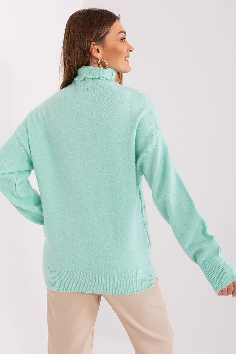  Rollkragenpullover model 208314 Wool Fashion Italia 