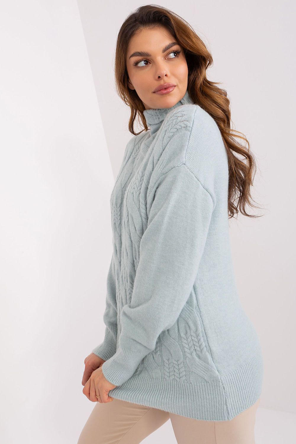  Rollkragenpullover model 208315 Wool Fashion Italia 