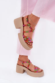  Sandalen mit Absatz model 215023 Step in style 