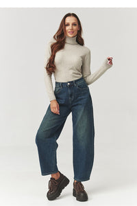  Rollkragenpullover model 219740 Makadamia 
