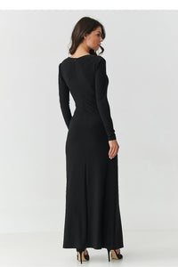  Langes Kleid model 220425 Makadamia 