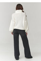 Rollkragenpullover model 220793 Makadamia 