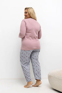  Übergrößen-Pyjama model 221196 Forever Pink 