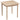 Kitchen table, dining table, square table, modern design, 75 cm x 75 cm x 76 cm, natural wood