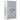Stainless steel medicine cabinet, lockable medicine chest with 3 compartments, glass door pharmacy cabinet for