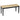 Modern bench for 2 people, wooden bench, solid wood, lacquered, natural + black