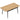 Extendable dining table 130-160 cm, kitchen table with rounded corners, oak