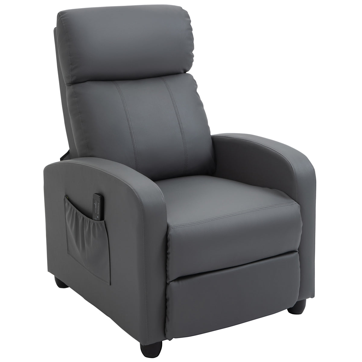 Recliner TV chair with vibration massage, reclining function, 2 massage points, remote control, 68 x 88 x 98 cm