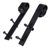 Sliding door track kit, up to 90 kg, carbon steel, 200 cm, black, tools included (9)