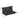 3-seater bench cushion 100x98x8 cm bench pad with ties, bench upholstery for garden furniture porch swing, black