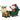 Inflatable Santa Claus, inflatable Christmas decoration, incl. blower, indoor & outdoor, white+gold