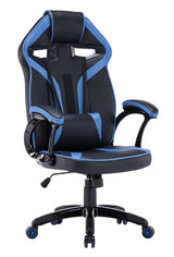 Set ECKSCHREIBTISCH DANY ANTHRAZIT / EICHE ARTISAN + Sessel DRIFT BLAU – Produktabbildung 6