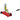Floor jack, 8-38 cm height, 2.5 ton capacity, steel, wheeled, red