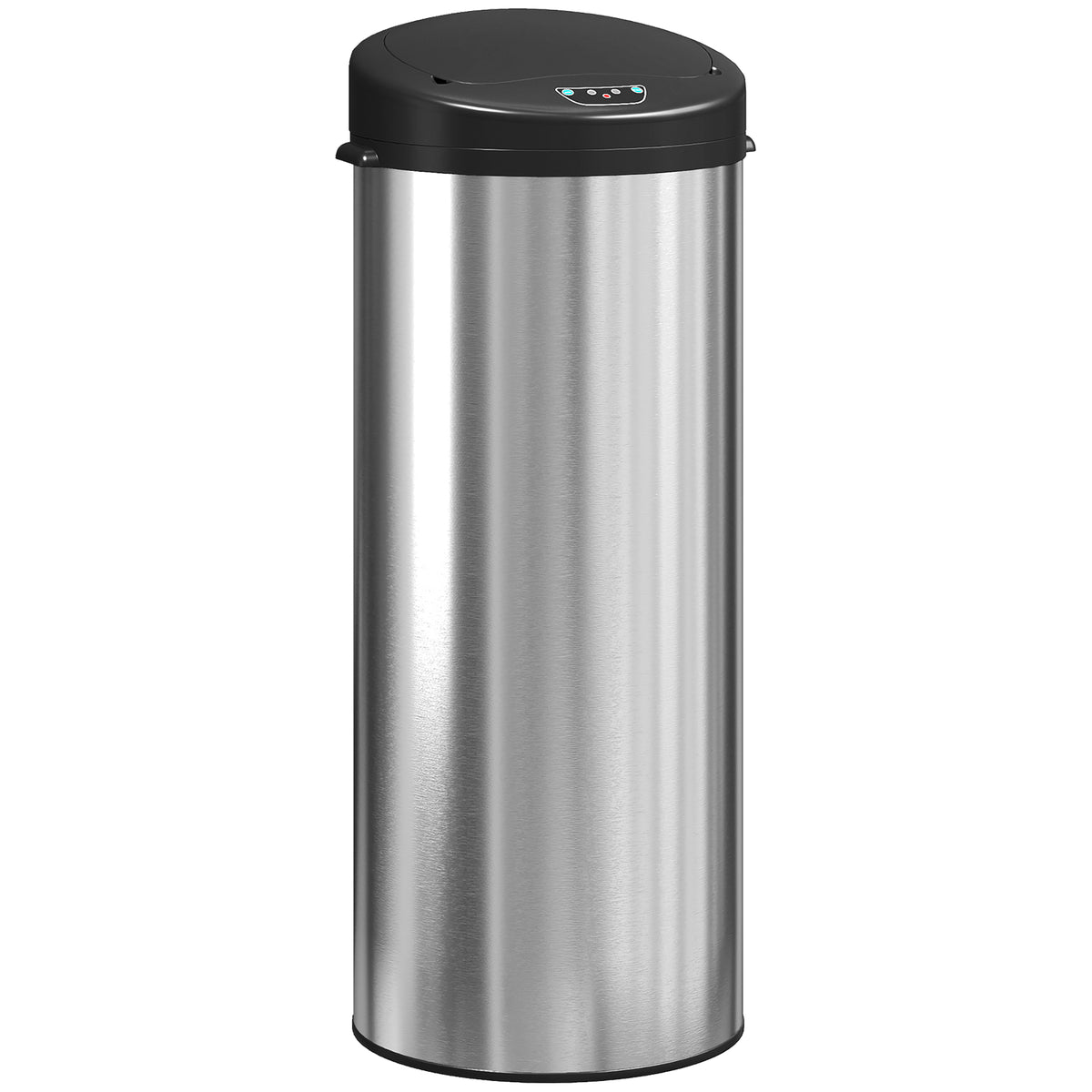 55L Sensor Trash Can Touchless Stainless Steel Waste Bin with Soft-Close Lid for Kitchen Gym