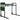 Garden kneeler and seat, 150 kg load capacity, garden stool with thickly padded knee area, extendable steel legs