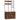 Coat rack, garment rack with fabric drawer, 14 hooks for hallway, bedroom, rustic brown, height 183 cm