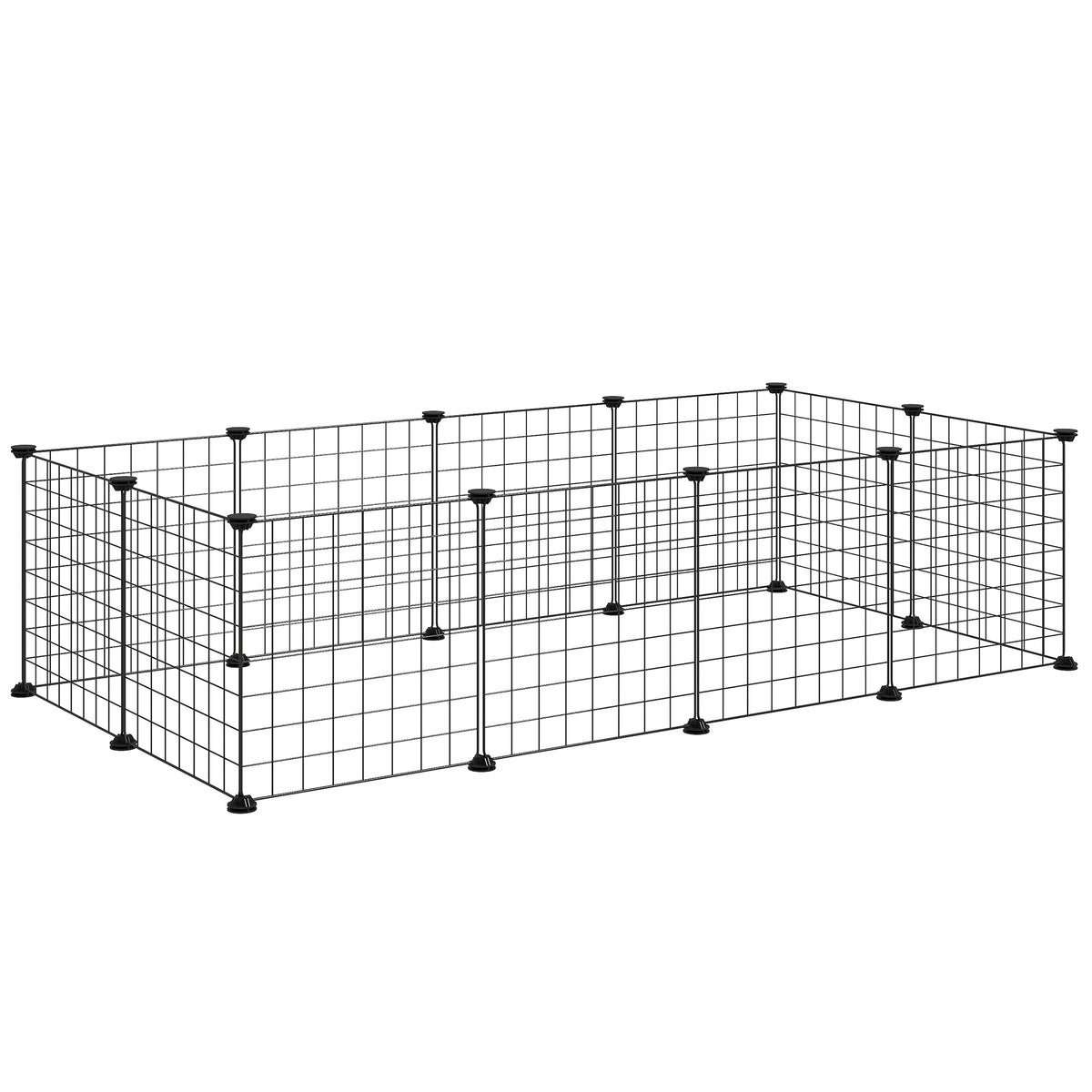 Outdoor enclosure, exercise pen, playpen with metal grid, flexible small animal enclosure for small pets