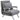 Recliner armchair, recliner, armchair, reclining function, guest bed, 65 cm x 69 cm x 80 cm, grey